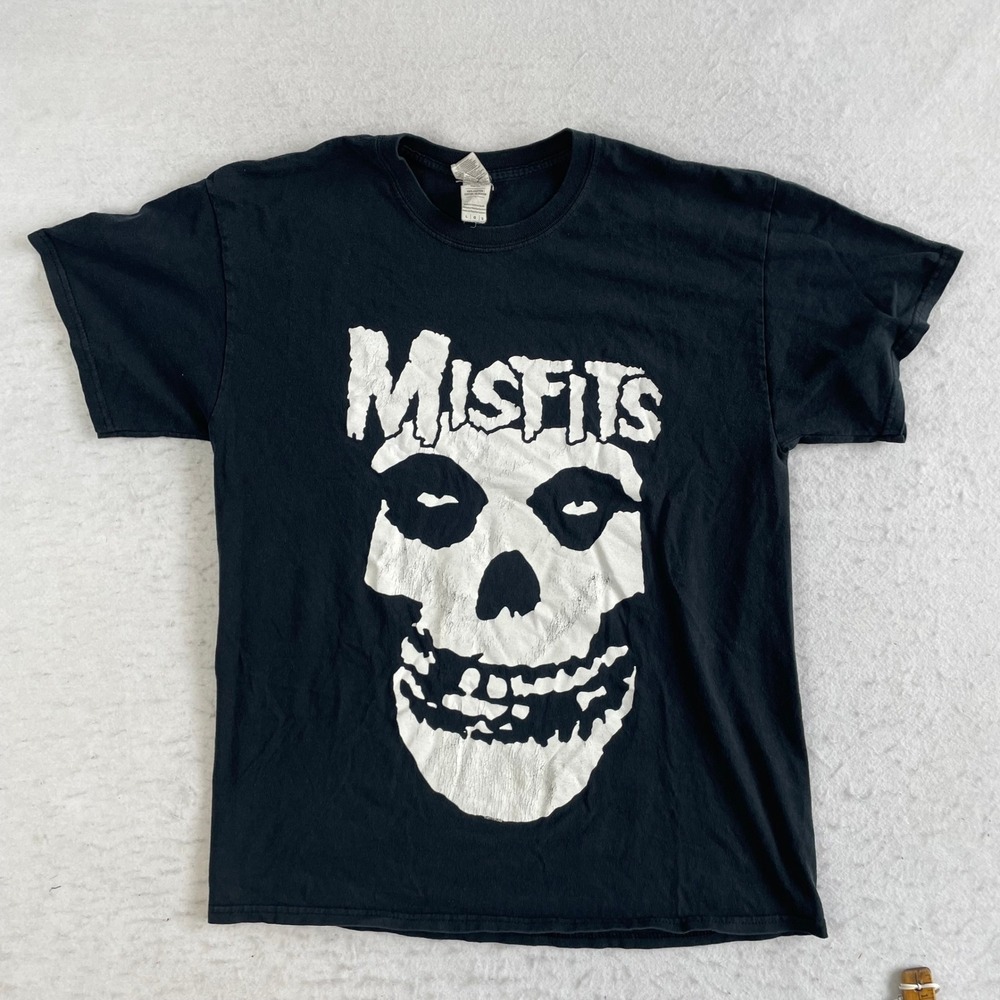 Gildan Misfits Graphic T-Shirt Mens Large Black Skull Punk Rock Band 2013